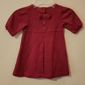 JANIE AND JACK RED CASUAL DRESS, SIZE 12-18 MONTHS - NWOT